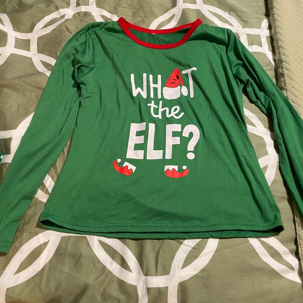 Christmas pajamas- wore once for a Xmas picture